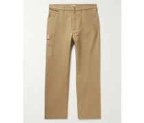 Carpenter Straight-Leg Cotton-Blend Canvas Trousers