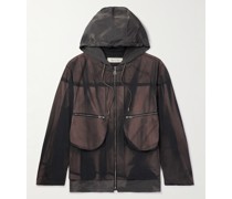 Kapuzenjacke aus sonnengebleichtem Baumwoll-Twill