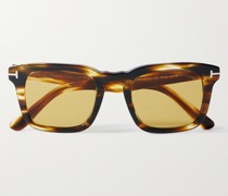 Dax Sonnenbrille mit D-Rahmen aus Azetat in Schildpattoptik