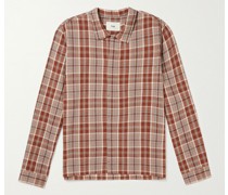 Checked Cotton and Linen-Blend Shirt