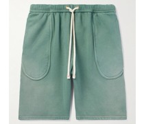 Invert gerade geschnittene Shorts aus Baumwoll-Jersey mit Kordelzugbund