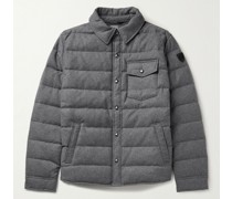 Beckt Daunenjacke aus einer gesteppten Wollmischung mit recycelten Fasern