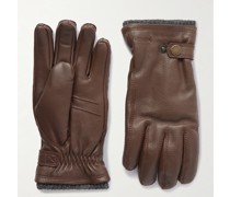 Birger PrimaLoft Handschuhe aus vollnarbigem Leder mit Fleecefutter