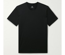 Laufsport-T-Shirt aus Stretch-Jersey mit Streifen