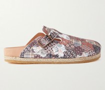 Sal 1 Sandalen aus Leder mit Print