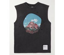 Tanktop aus MothTech™ Baumwoll-Jersey mit Print in Distressed-Optik