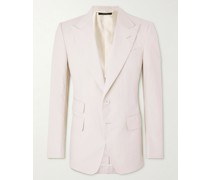 Silk, Linen and Wool-Blend Suit Jacket