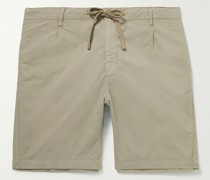 Tank Shorts aus Baumwolle mit Kordelzugbund und geradem Bein