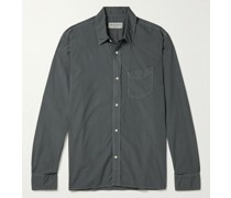 Esteban Garment-Dyed Cotton-Voile Shirt