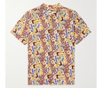 Malick Hemd aus bedrucktem Baumwoll-Seersucker