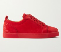 Fun Louis Junior Logo-Embroidered Suede Sneakers