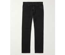 Schmal und gerade geschnittene Jeans aus Stretch-Denim