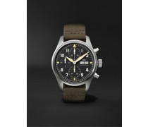 Pilot's Spitfire Automatic Chronograph 41mm Stainless Steel and Textile Watch, Ref. No. IW387901