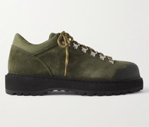Cornaro Stiefel aus Veloursleder mit Gummibesatz