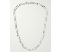 Flat Nerve Silver Chain Necklace