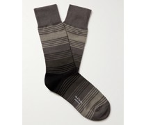 Gestreifte Socken aus einer Baumwollmischung