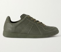 Replica Distressed Coated-Canvas Sneakers
