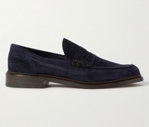 Adam Pennyloafers aus Veloursleder