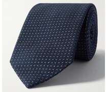 Krawatte aus Metallic-Jacquard aus einer Seidenmischung, 8 cm