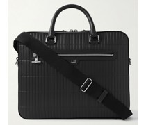 Rollagas Debossed Leather Briefcase