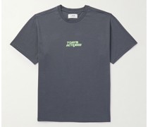 Korean OT T-Shirt aus Biobaumwoll-Jersey mit Logoprint