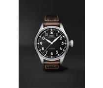 Big Pilot's Automatic 43 mm Uhr aus Edelstahl mit Lederarmband, Ref.-Nr. IW329301