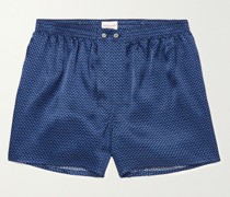 Brindisi 74 Printed Silk Boxer Shorts