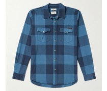 George Hemd aus kariertem Baumwoll-Twill im Western-Stil