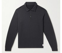 Sport Weller Logo-Appliquéd Wool-Blend Jersey Polo Shirt