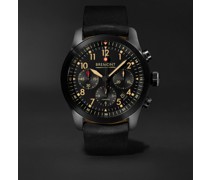 ALT1-P2 Jet Automatic Chronograph 43mm Stainless Steel and Leather Watch