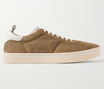 Kameleon Leather-Trimmed Suede Sneakers