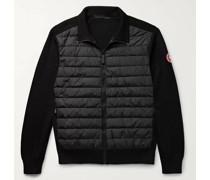 HyBridge Slim-Fit Quilted Down Shell and Merino Wool Jacket