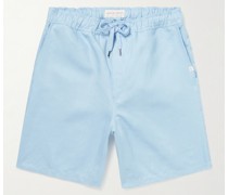 Sydney gerade geschnittene Shorts aus Leinen mit Kordelzugbund