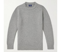 Cliveden Pullover aus Wolle in Waffelstrick