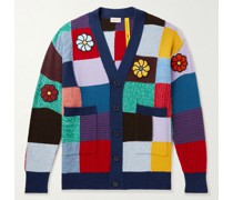 1 Moncler JW Anderson Cardigan aus einer Kaschmir-Wollmischung in Patchwork-Optik