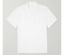 Monaco Camp-Collar Linen Shirt