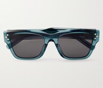 CD Diamond S2I Sonnenbrille mit D-Rahmen aus Azetat und silberfarbenen Details
