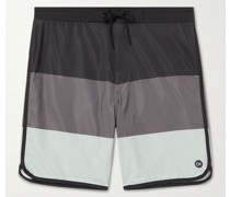 Tasty Scallop Mid-Length Printed Recycled-Shell Swim Shorts