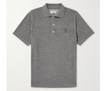Lounge Polohemd aus Frottee aus einer Baumwollmischung mit Logostickerei