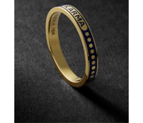 Karma Ring aus 18 Karat Gold mit Emaille