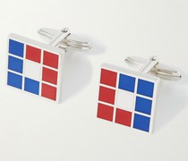 Platinum-Plated and Lacquered Cufflinks