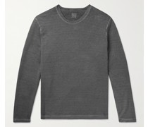 Sweatshirt aus einer Stretch-Leinen-Baumwollmischung