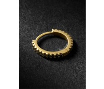 Eternity einzelne Creole aus 18 Karat Gold mit Diamanten, 8 mm