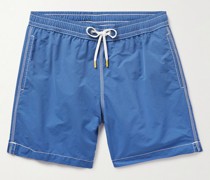 Gerade geschnittene, mittellange Badeshorts