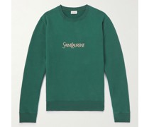 Sweatshirt aus Baumwoll-Jersey mit Logoprint