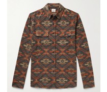 + Doug Good Feather Legend™ Hemd aus Stretch-Flanell mit Jacquard-Muster
