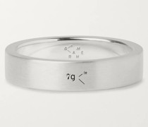 Le 7 Brushed Sterling Silver Ring