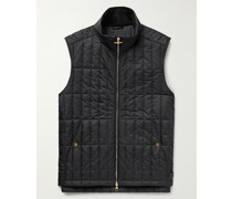 Corduroy-Trimmed Quilted Shell Gilet