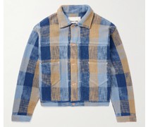Sundae karierte Jacke aus Biobaumwoll-Bouclé