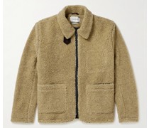 Lambeth Jacke aus Fleece mit Cordbesatz